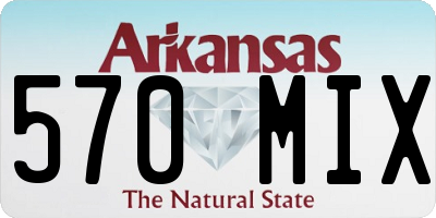 AR license plate 570MIX