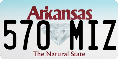 AR license plate 570MIZ