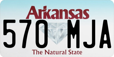 AR license plate 570MJA