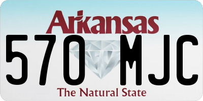 AR license plate 570MJC