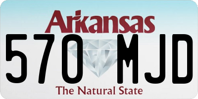 AR license plate 570MJD