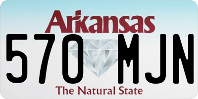 AR license plate 570MJN