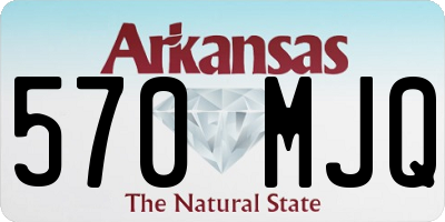 AR license plate 570MJQ