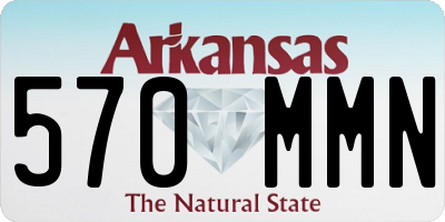 AR license plate 570MMN