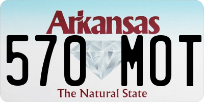 AR license plate 570MOT