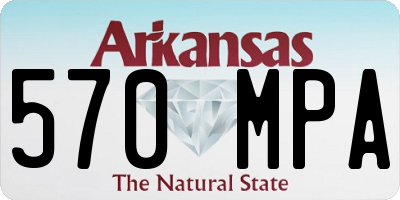 AR license plate 570MPA