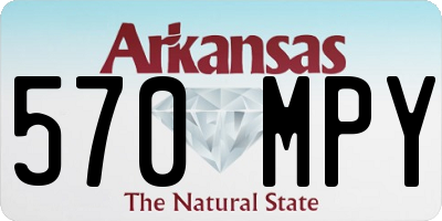 AR license plate 570MPY