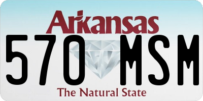 AR license plate 570MSM