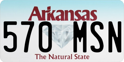 AR license plate 570MSN