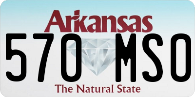 AR license plate 570MSO