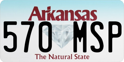 AR license plate 570MSP