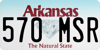 AR license plate 570MSR