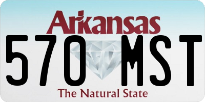AR license plate 570MST