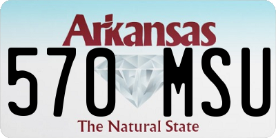 AR license plate 570MSU
