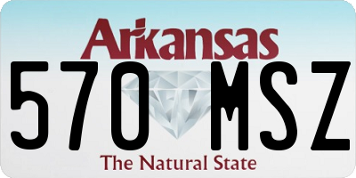 AR license plate 570MSZ