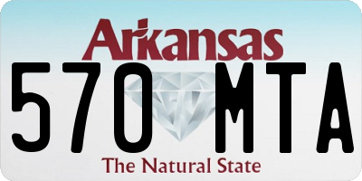AR license plate 570MTA