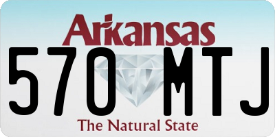 AR license plate 570MTJ