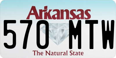 AR license plate 570MTW