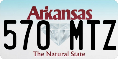 AR license plate 570MTZ