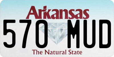AR license plate 570MUD