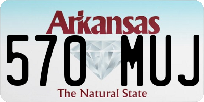 AR license plate 570MUJ