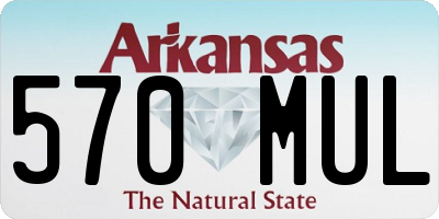 AR license plate 570MUL