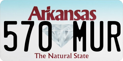 AR license plate 570MUR