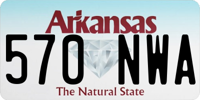 AR license plate 570NWA