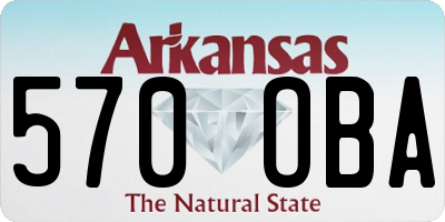 AR license plate 570OBA