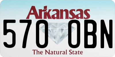 AR license plate 570OBN