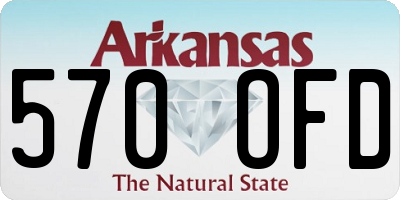 AR license plate 570OFD