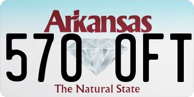 AR license plate 570OFT