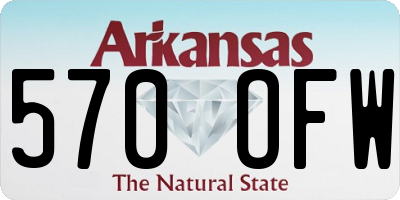 AR license plate 570OFW