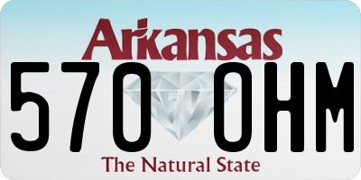 AR license plate 570OHM