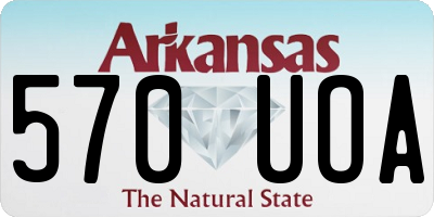 AR license plate 570UOA
