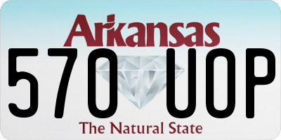 AR license plate 570UOP