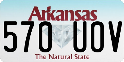 AR license plate 570UOV