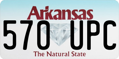 AR license plate 570UPC