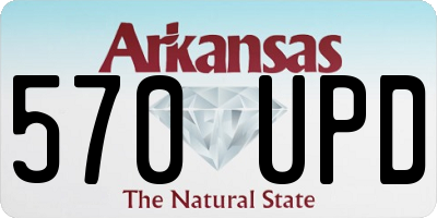 AR license plate 570UPD