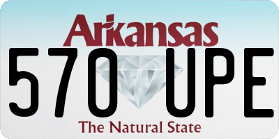 AR license plate 570UPE