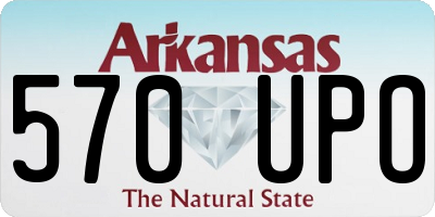 AR license plate 570UPO