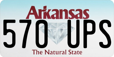 AR license plate 570UPS