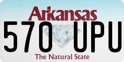AR license plate 570UPU