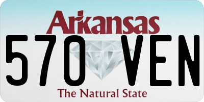 AR license plate 570VEN