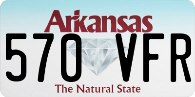 AR license plate 570VFR
