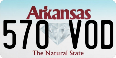AR license plate 570VOD