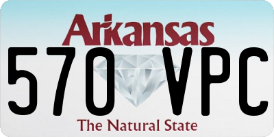 AR license plate 570VPC