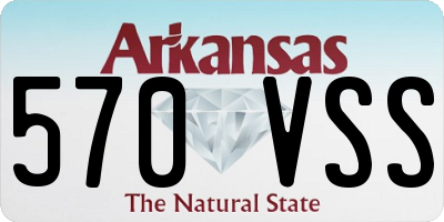 AR license plate 570VSS