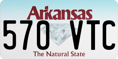 AR license plate 570VTC