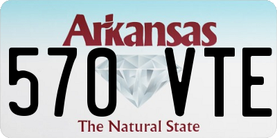 AR license plate 570VTE